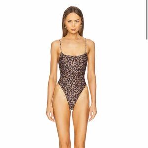 Revolve Lovers and Friends Leopard Craze One Piece swimsuit bikini S